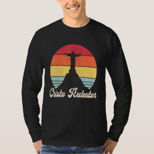 Camiseta Brasil: El ascenso del Sol Cristo Redentor Retro R