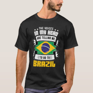 Camiseta Brasil En Mi Cabeza