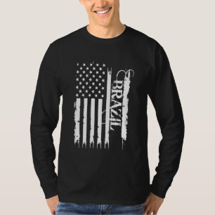 Camiseta Brasil Estados Unidos con la bandera de Estados Un