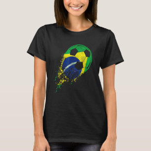 Camiseta Brasil Fútbol Brasil Bandera Brasileña Orgullo Fút
