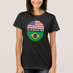 Camiseta Brasil: hombres bandera de Brasil mujeres