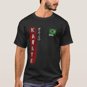 Camiseta Brasil Karate bandera brasileña Kyokushinkai Dojo 