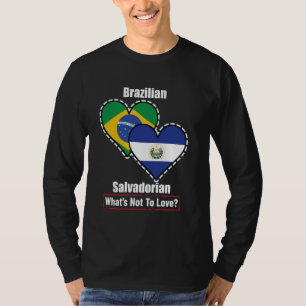 Camiseta Brasil: Las banderas del corazón salvadoreñas no s