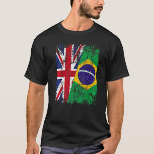 Camiseta BRASIL MEDIA GRAN BRETAÑA Bandera de Amistad Reino