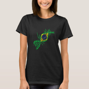 Camiseta Brasil: Molécula del ADN Brasil Raíces Brasil Band