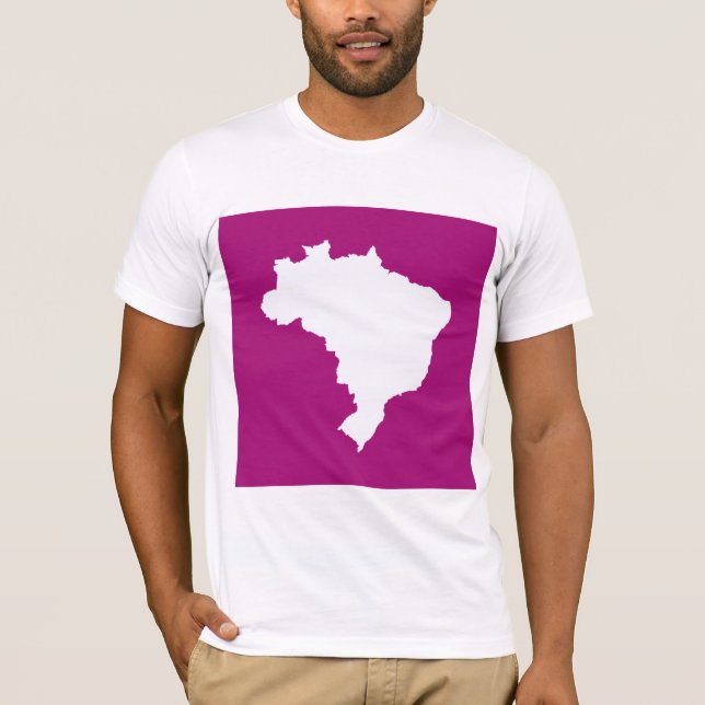 Camiseta Brasil morado festivo en Emporio Moffa (Anverso)