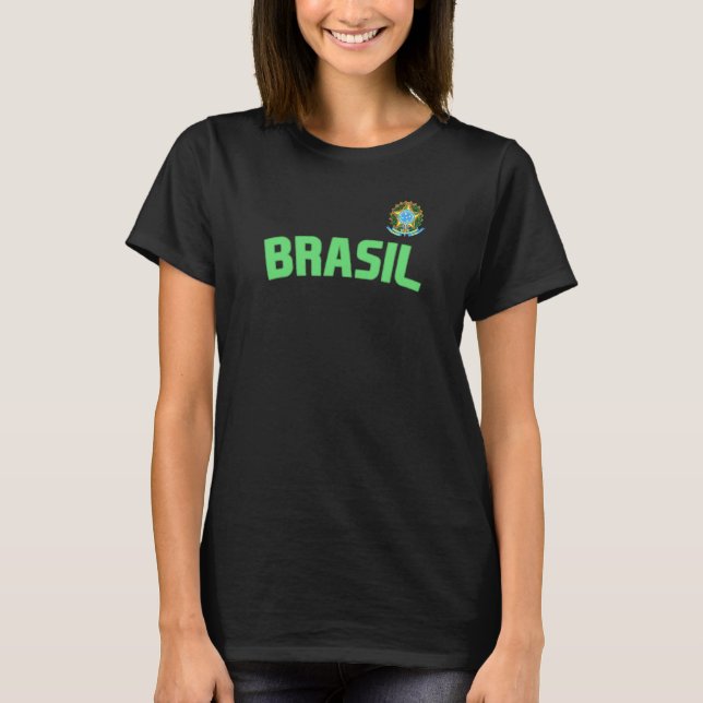 Camiseta Brasil Orgullo brasileño Bandera internacional de  (Anverso)