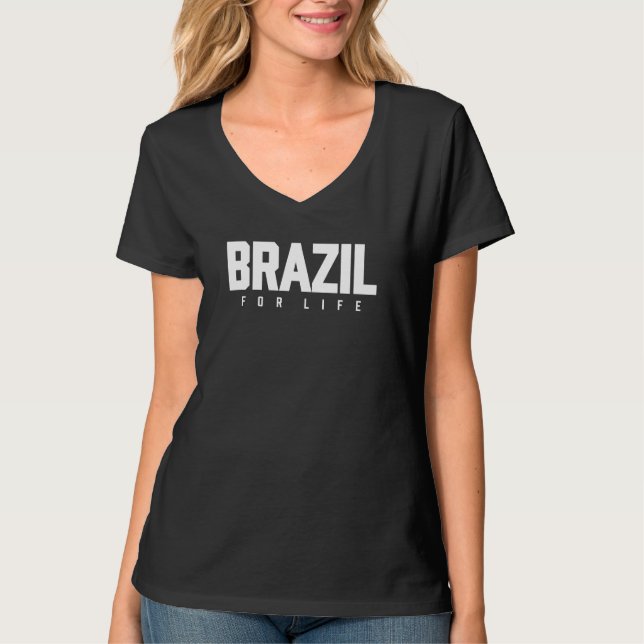 Camiseta Brasil Para Toda la Vida (Anverso)