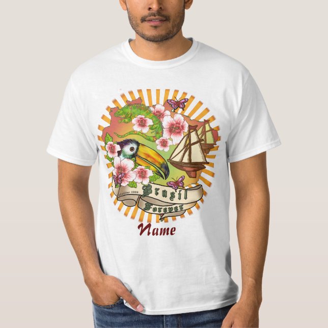 Camiseta Brasil por siempre (Anverso)