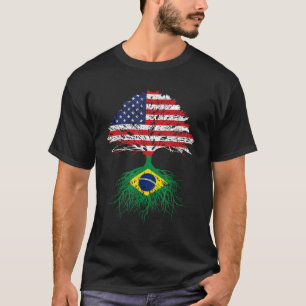 Camiseta Brasil Rota La Crección Estadounidense Para Hombre