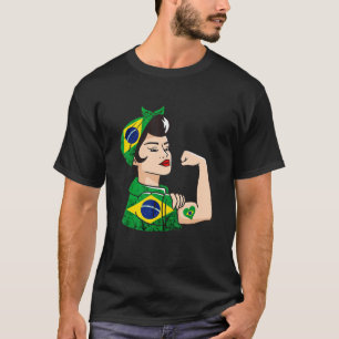 Camiseta Brasil: Una fuerte mujer brasileña, el origen de B