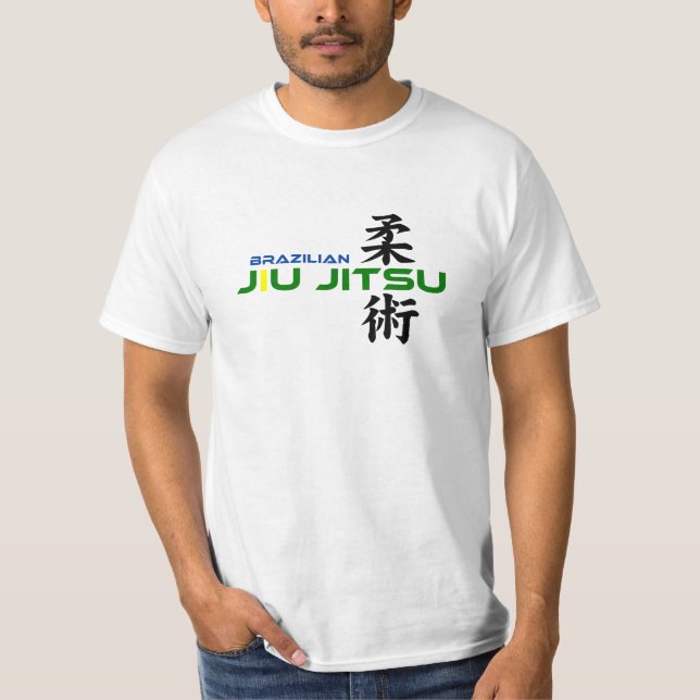 Camiseta Brasilen@o Jiu Jitsu con los caracteres japoneses (Anverso)