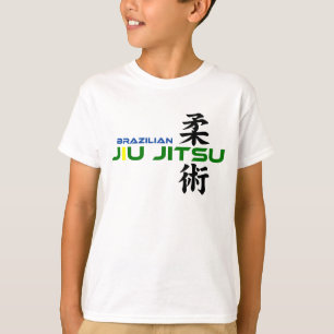 Camiseta Brasilen@o Jiu Jitsu con los caracteres japoneses