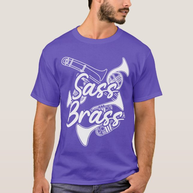 Camiseta Brass Instruments French Hornrumpet retro (Anverso)