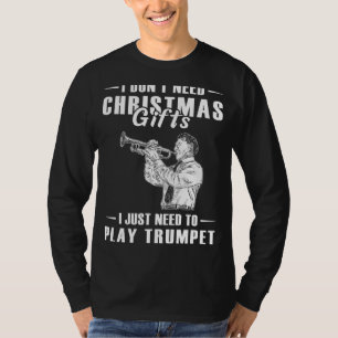 Camiseta Brass Up Holidays: Trombone Over Navidades Gif