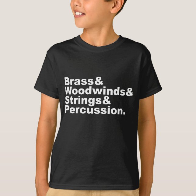 Camiseta Brass & Woodwinds & Strings & Percussion Orchestra (Anverso)