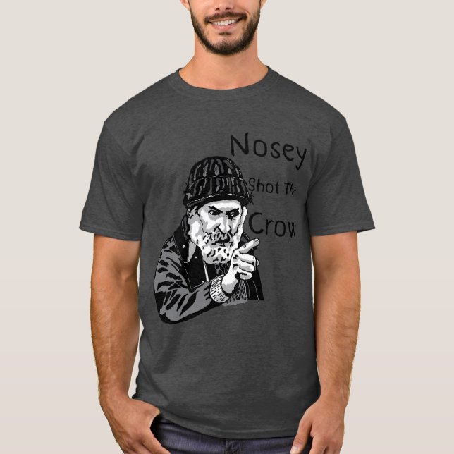 Camiseta Brassic Farmer Jim Rant NOSEY SHOTHE CROW Comedy S (Anverso)