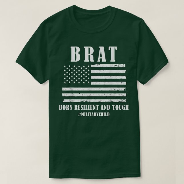Camiseta Brat  Purple Up Military Child Awareness  Mens & W (Diseño del anverso)