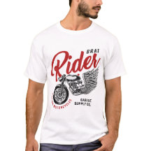 Brat Rides Personalizado Motocicletas T-Shirt