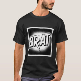 Camiseta Brat T-Shirt - Tee blanco y negro