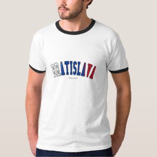 Camiseta Bratislava en colores de la bandera nacional de