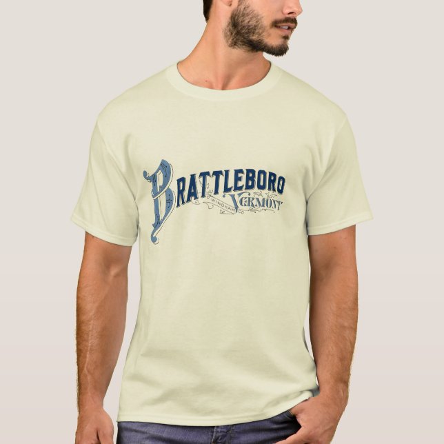 Camiseta Brattleboro, Vermont, Windham County 1896 Logo T