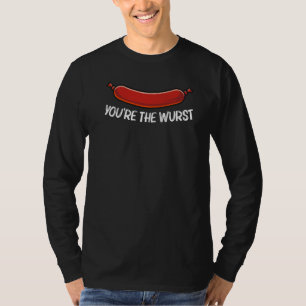 Camiseta Bratwurst De Guay Para Hombres Las Mujeres Usaron 
