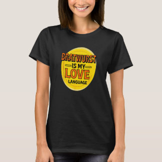 Camiseta Bratwurst es mi lengua de amor Sausage Foodie Germ