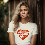 Camiseta Braut Und Team Braut Bachelorette Retro Heart<br><div class="desc">Braut Und Team Braut Bachelorette Retro Heart T-Shirt Bride Babe T-Shirt Bachelorette Retro Bride Tee Vintage Bride ser la novia Maid Bride la novia</div>