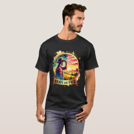 Camiseta ✨"Brave and Free" Cowboy Free T-shirt    