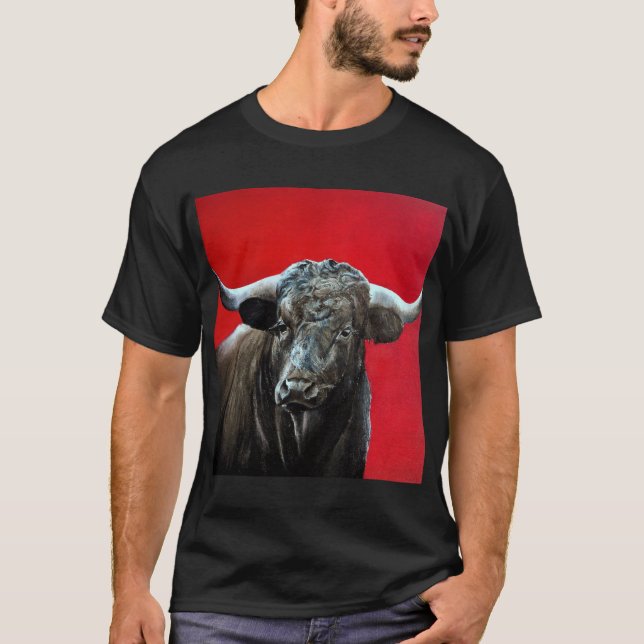 Camiseta Brave bull on red (Anverso)