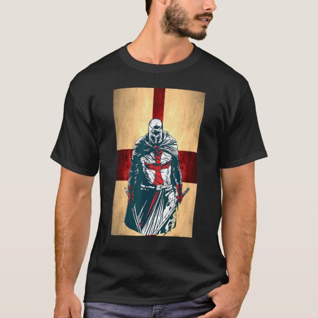 Camiseta Brave Christian Crusader Guerrero Inglaterra Bande (Anverso)