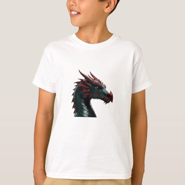 Camiseta Brave Dragon Hero – Kids T-Shirt Collection (Anverso)