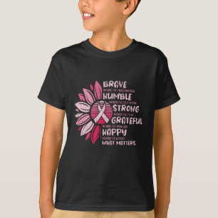 Camiseta Brave Humble Conciencia sobre el cáncer de mama Gi