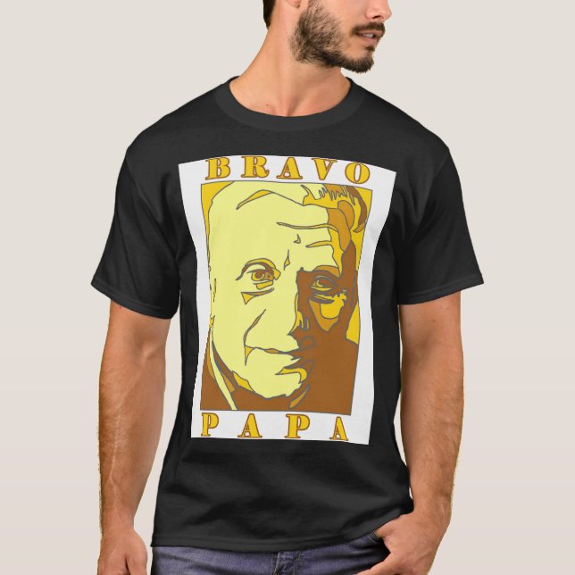 Camiseta Bravo Papa New Pe Benedict Xvi  (Anverso)