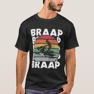 Camiseta Bravo retro vintage Snowmobile Rider Snow Sno