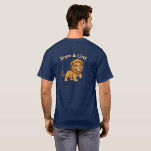 Camiseta Bravo y Acogedor Cachorro de León Adorable
