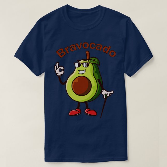 Camiseta Bravocado Funny Aguacate Pun 3 (Diseño del anverso)