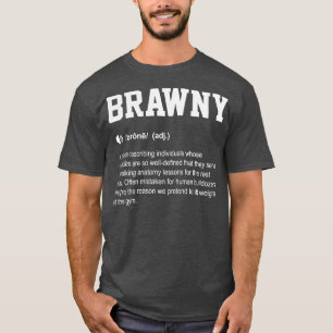 Camiseta Brawny Funny Dictionary Gym Significing
