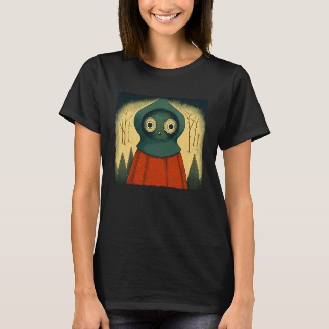 Camiseta Braxie 1952 Creepy Alien Cryptid Legend Flatwoods  (Anverso)