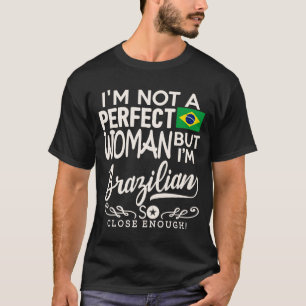 Camiseta Brazil Flag Woman  Brazilian Pride Souvenir