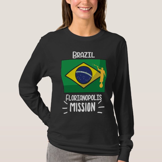Camiseta Brazil Florianopolis Mormon LDS Mission Missionary (Anverso)