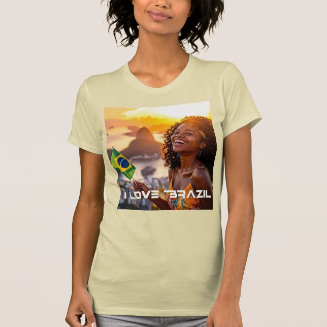 CAMISETA BRAZIL - I LOVE BRAZIL (Anverso)