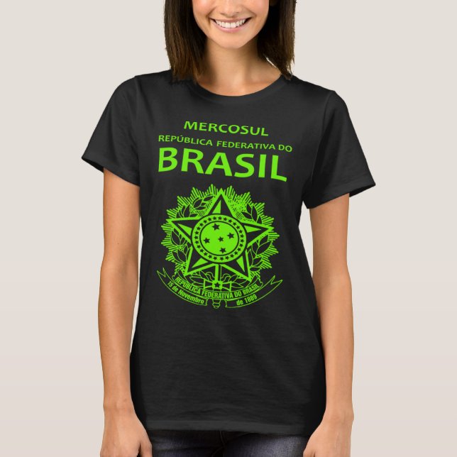 Camiseta Brazil passport Brazil Brazilian Brazil flag (Anverso)