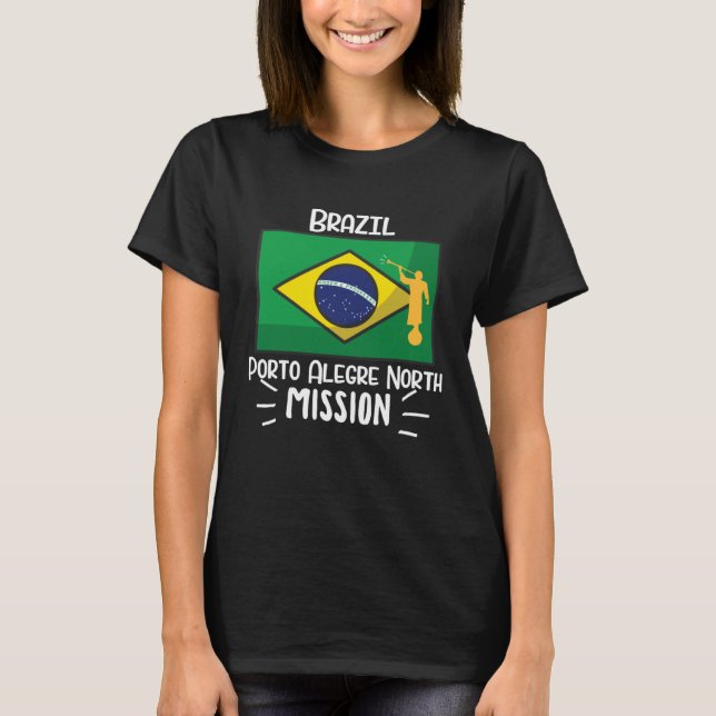 Camiseta Brazil Porto Alegre Mormon LDS Mission Missionary (Anverso)