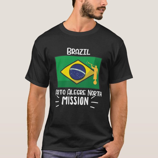 Camiseta Brazil Porto Alegre Mormon LDS Mission Missionary (Anverso)