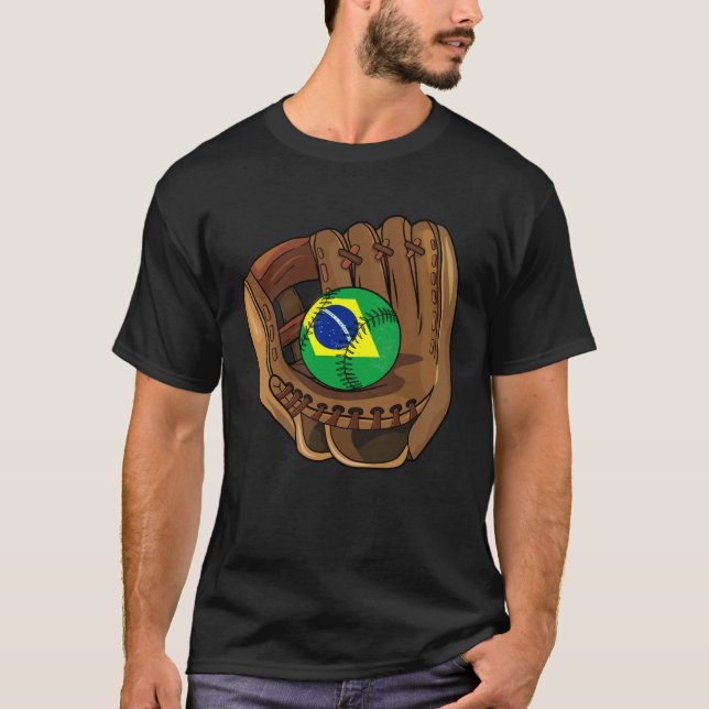Camiseta Brazilian Baseball Sport Brazil Baseball Team (Anverso)