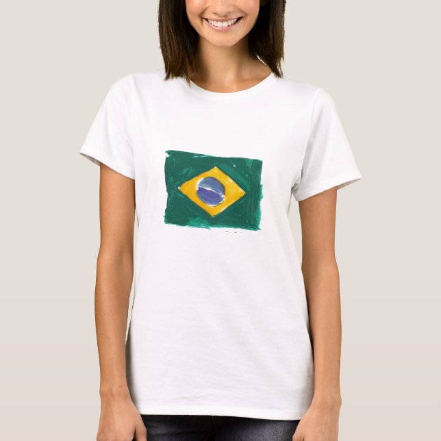 Camiseta Brazilian flag (Anverso)