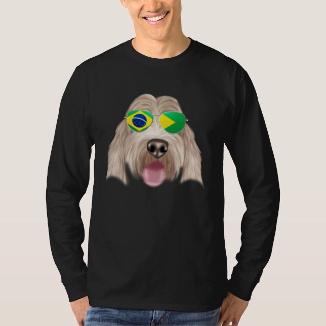 Camiseta Brazilian Flag Grand Basset Griffon Vendeen Brazil (Anverso)