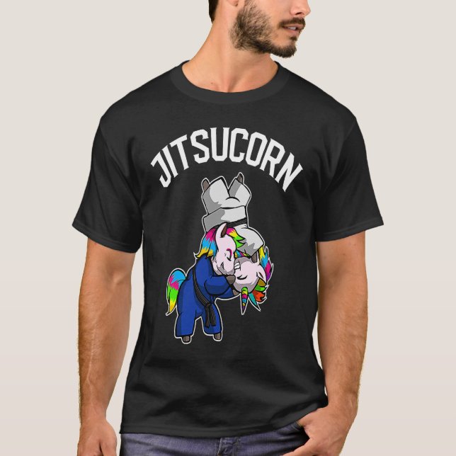 Camiseta Brazilian Jiu Jitsu and Unicorn  BJJ and Grappling (Anverso)